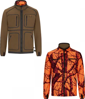 Produktbild von il Lago Prestige Wendejacke Asko Herren (Oliv/Orange Camouflage) Größe M