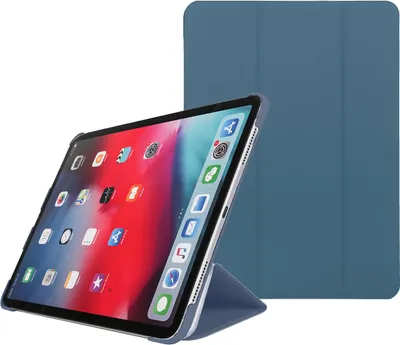 Immagine prodotto di Pomologic BookCase - Custodia protettiva per iPad Pro 12,9" 4/5/6G (blu navy)