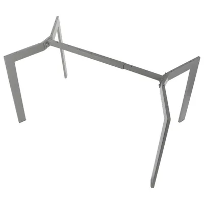 Zdjęcie produktu dla Metalowa prostokątna podstawa stołu NY-HF05RB/A, do biura, hotelu, restauracji, długość regulowana, wymiary 105,5-145,5x78x72,5 cm, kolor szary