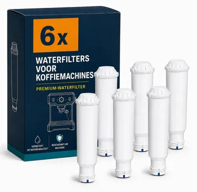Wasserfilterpatrone für Kaffeevollautomaten, 6er-Pack