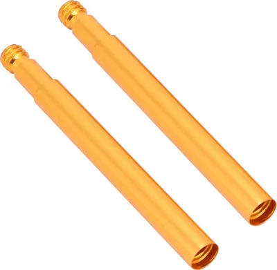 Immagine prodotto di Prolunga per valvola Presta, 2 pezzi, 60 mm, per valvole di pneumatici da bicicletta, oro, facilita il gonfiaggio