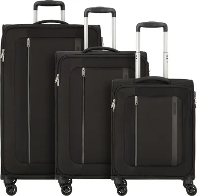 Produktbild von American Tourister Blazing Ride 4 Rollen Kofferset 3-teilig mit Dehnfalte