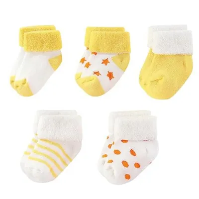 Produktbild von Babysocken 5er Set 0–12 Monate – Weiche Baumwolle, Warm & Elastisch Uni