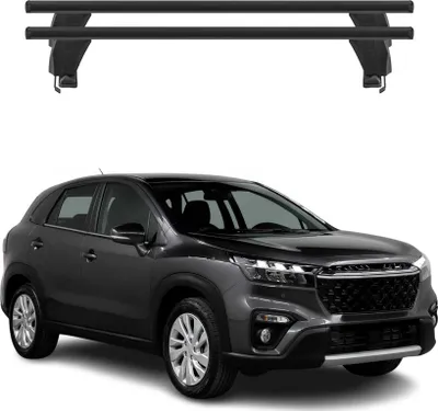 Image de Menabo Barres de toit Transversales pour Suzuki Sx4 S-Cross 2016-2025 Alu Noir