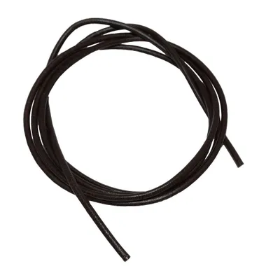 Produktbild von Lederband Rundschnur Rindleder 2mm schwarz gefärbt ca. 1m schwarz 2mm