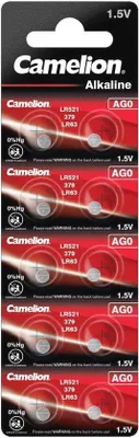 Productafbeelding van Knoopcelbatterijen voor klokken LR63 AG0 LR521 379 SR521W - 10 Stuks