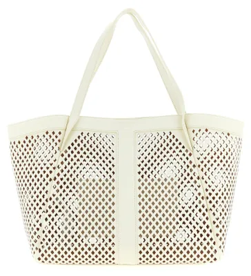 Produktbild von Twinset Tragetasche aus Leder in Weiss 261TD855000059