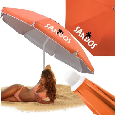 Obrázek produktu pro Korálový plážový slunečník s UV ochranou