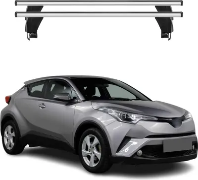 Image de Menabo Barres de toit Transversales pour Toyota C-HR 2016-2025 Alu Gris 2x ABE