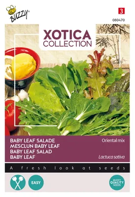 Obrázek produktu pro Buzzy Xotica Baby Leaf Lettuce Oriental Mix Semena - cca 3 gr | Buzzy_080470