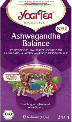 Immagine prodotto di YOGI TEA Ashwagandha Balance Organic 34g Tisana biologica - fruttata. equilibrante