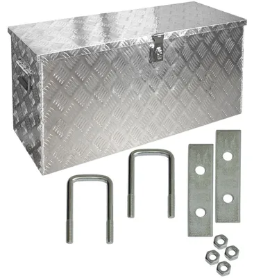 Immagine prodotto di Cassa Box Cassapanca Alluminio degli Attrezzi Utensile Transportino D120 materiale di montaggio trucky
