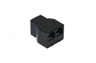 Produktbild von ISDN-T-Adapter RJ11/RJ14-Buchse (6P4C) > 2x RJ11/RJ14-Buchse (6P4C)