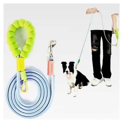 Produktbild von 1,8 m × 1 cm starke Hundeleine, verstellbare Trainingsleine mit gepolstertem Griff und Clip, geeignet für mittelgroße Haustiere