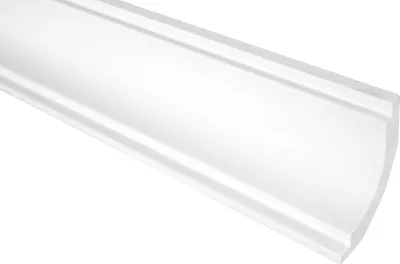 Produktbild von GRAND DECOR Stuckleisten Decke modern, PolyurethanHartschaum & Flexibel - 2m Deckenleisten glatt Eckprofile Kranzleisten Deckenzierleisten (20 Meter P821 weiß)