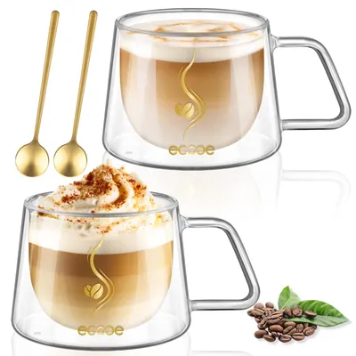 Produktbild von Doppelwandiges Latte Macchiato-Glas-Set – 350 ml – 2 Stück