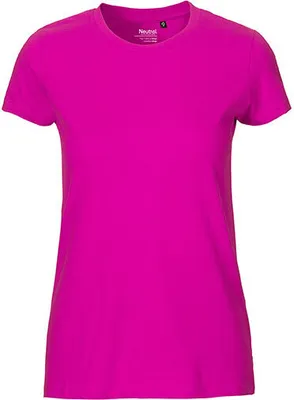 Immagine prodotto di Neutral O81001 | donna Maglietta aderente / 100% cotone equosolidale - Colore: Rosa - Taglia: XL