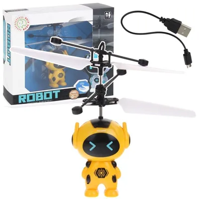 Obrázek produktu pro Létající robot ručně ovládaný dron žlutý
