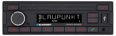 Obrázok produktu pre Blaupunkt Valencia 200 DAB BT – autorádio, 1-DIN, s digitálnym rádiom DAB+, Bluetooth, USB a AUX vstupom