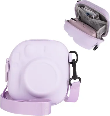 Produktbild von Fujifilm Instax Mini Kameratasche – EVA Schutztasche mit Schultergurt, Lila