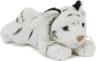 Produktbild von Plüschtier Tiger weiß, 14 cm, Pettie, Stofftier Kuscheltier Raubkatze Wildtier