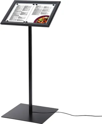 Produktbild von Showdown Speisekartenständer Außen LED - Aluminium - Schwarz