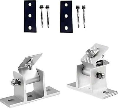 Image de Support solaire réglable 15-30° argenté en acier inoxydable