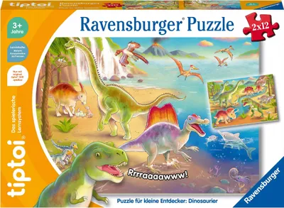 Productafbeelding van Puzzel voor kleine ontdekkers: Dinosaurussen, Ravensburger 00198