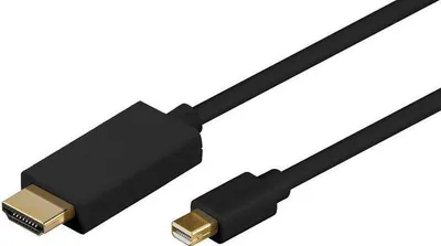 Immagine prodotto di Microconnect MDPHDMI5B Adattatore cavo video nero da 5 m Mini DisplayPort HDMI Tipo A (Standard) (MDPHDMI5B)
