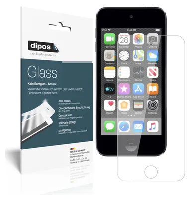 Produktbild von 2x Schutzfolie für Apple iPod Touch (2019) - Anti-Shock 9H Folie dipos Glass Kunststoffglas