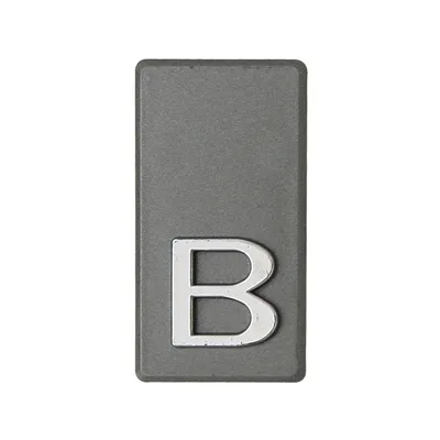 Produktbild von DOMINO Buchstabe Briefkasten Selbstklebend – B | 3D Türbuchstabe Aufkleber | Hausbuchstabe Klebend | Klebebuchstaben Wetterfest | Buchstaben zum Aufkleben | Buchstabenschild | PCV | GRAPHIT