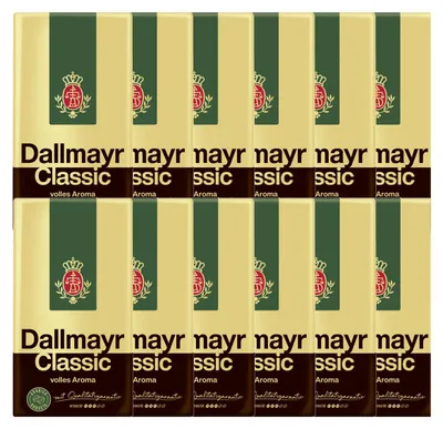 Immagine prodotto di Dallmayr Classic caffè macinato forte di alta qualità 500g confezione da 12 pezzi