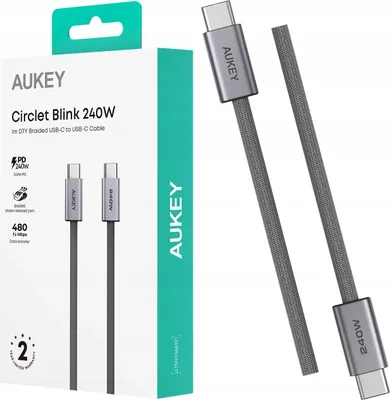 Immagine prodotto di AUKEY Cavo di ricarica USB-C / USB-C 1m 240W 480Mbps OPLOT CB-DCC241