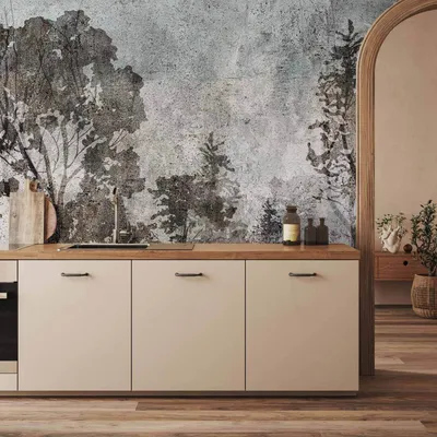 Produktbild von Vlies Fototapete - Symbiosis With Nature 450x315 cm Blätter b-C-0822-a-a