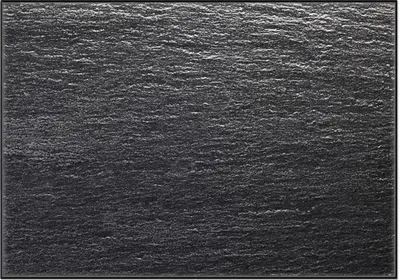 Produktbild von Wallario Wandbild Muster schwarz-weiße Steintafel Optik, Größe: 70,30 x 100,30 cm, Poster mit schwarzem Aluminiumrahmen