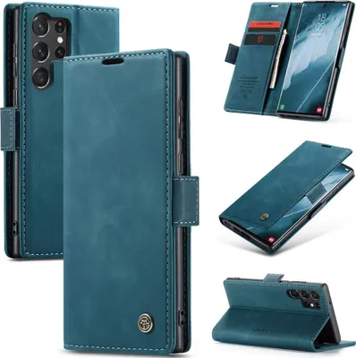 Produktbild von Samsung Galaxy S24 Ultra Hülle - CaseMe 013 Klapphülle - Blau
