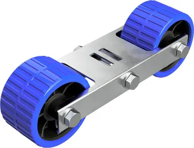 Immagine prodotto di Dispositivo di rotolamento rulli a pendolo rimorchio de barca pneumatici EVA SUPROD RKDO1-120-EVA, blu/nero