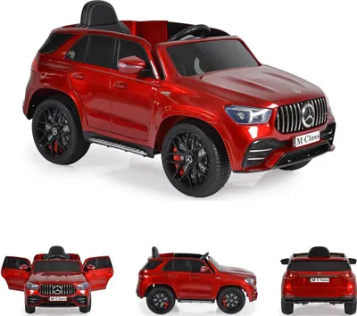 Produktbild von Moni Kinder Elektroauto Mercedes M Klasse W166, EVA-Reifen, Fernbedienung, Musik rot