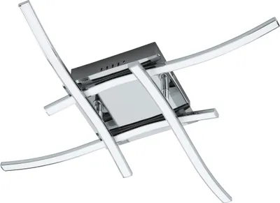 Produktbild von EGLO LED Deckenlampe Valmora, 4 flammige Deckenleuchte, Material: Alu, Kunststoff, Farbe: Chrom