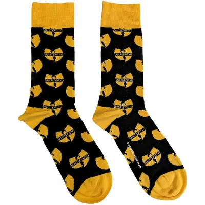 Produktbild von Wu-Tang Clan - Socken für Herren/Damen Unisex RO9860 (40,5 EU - 45,5 EU) (Schwarz/Gelb)