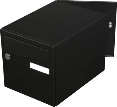 Produktbild von Briefkasten Preference 2 Türen Matt Schwarz 9005 - Renz