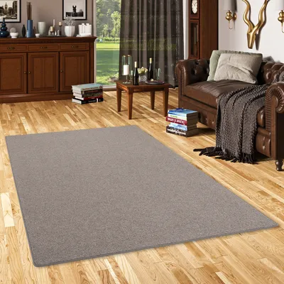 Produktbild von Natur Teppich Wolle Berber Anthrazit, Größe:400x500 cm