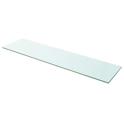 Image de Maison Exclusive - 2 étagères en verre transparent 100 x 25 cm