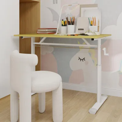 Immagine prodotto di Scrivania regolabile in altezza - Scrivania compatta - Tavolo da studio - Tavolo da lavoro