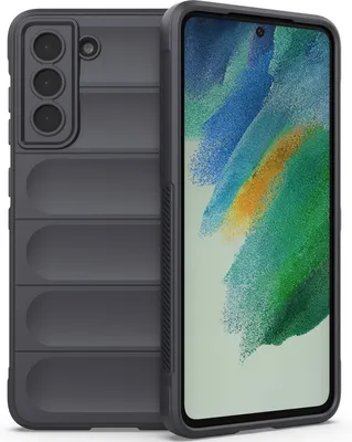 Produktbild von Galaxy S21 FE 5G Hülle, Weich TPU Silikon Stossfest Anti-rutsch Schutzhülle für Samsung Galaxy S21 FE 5G Dunkelgrau
