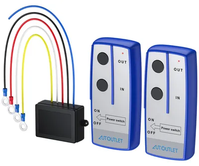 Obrázek produktu pro Elektrická navijáková sada s dálkovým ovládáním - Bezdrátová, 12 V - Dosah 30 metrů