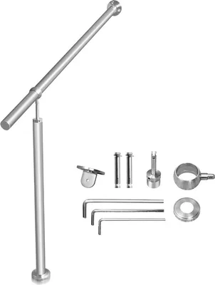 Produktbild von TolleTour Edelstahl Handlauf Geländer Eingangsgeländer Aufmontage Wandhandlauf pflegeleicht Treppengeländer für Innen/Außen 120cm
