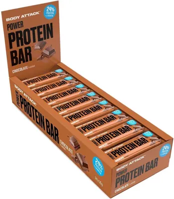 Produktbild von Body Attack Power Protein Bar-24 Riegel a 35 g Chocolate