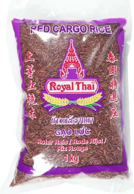 Image de Royal Thai Roter Naturreis (1kg) | Riz Complet Rouge AAA | Red Cargo Rice