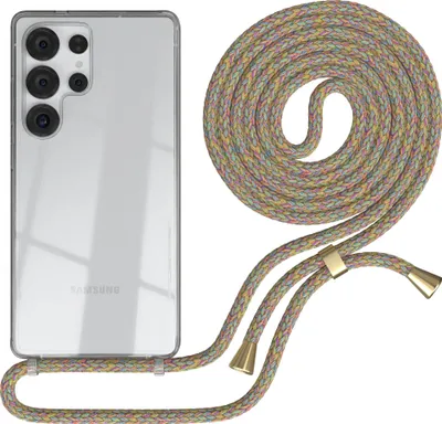 Produktbild von EAZY CASE Handykette mit Hülle für Samsung Galaxy S25 Ultra Backcover Handykette, zum Umhängen in Bunt